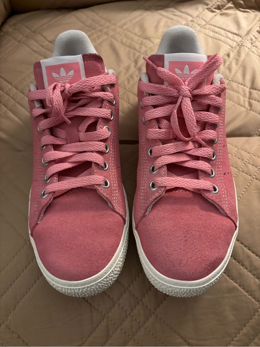 adidas Pink Suede Stan Smith Sneakers